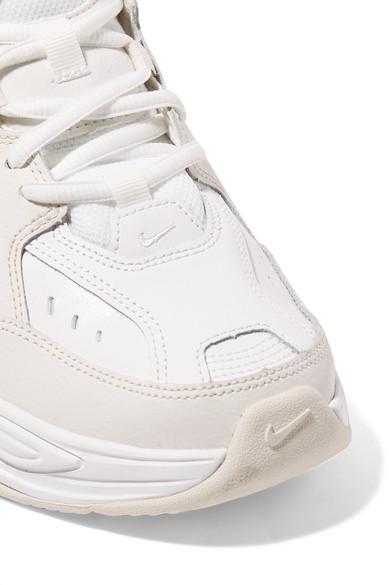 m2k tekno leather and neoprene sneakers