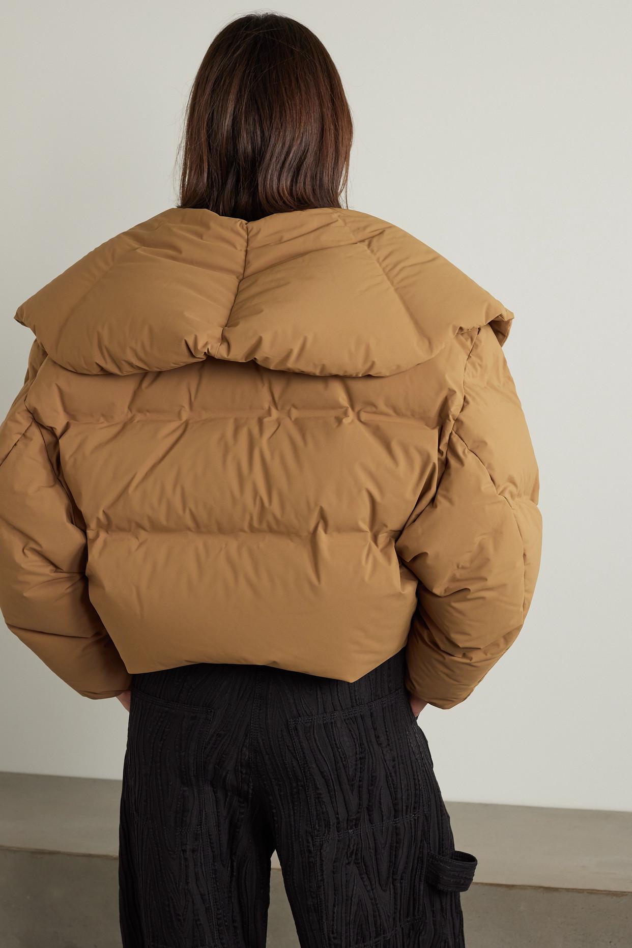 FRAME Quilted Shell Down Jacket in Natural | Lyst Canada