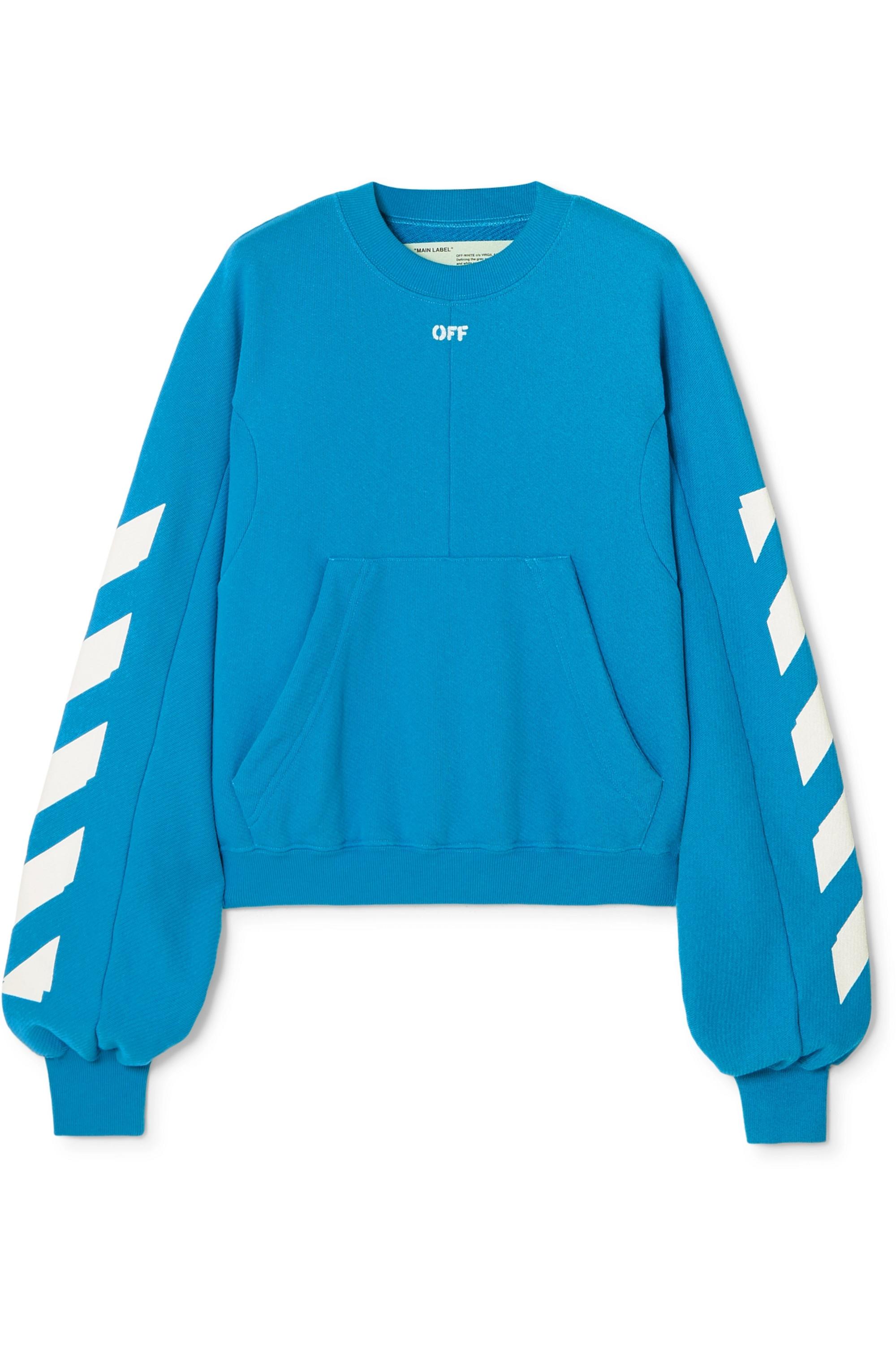 Dårlig skæbne politi overskæg Off-White c/o Virgil Abloh Diagonal Sweatshirt in Blue | Lyst UK