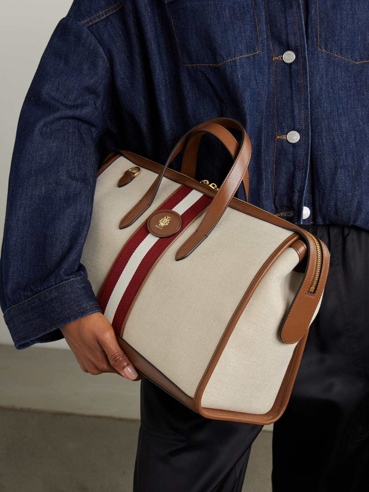 トートバッグ Bally Beckett N S Tote Bag In Canvas Bally Beckett Tote Bag in Brown | Lyst