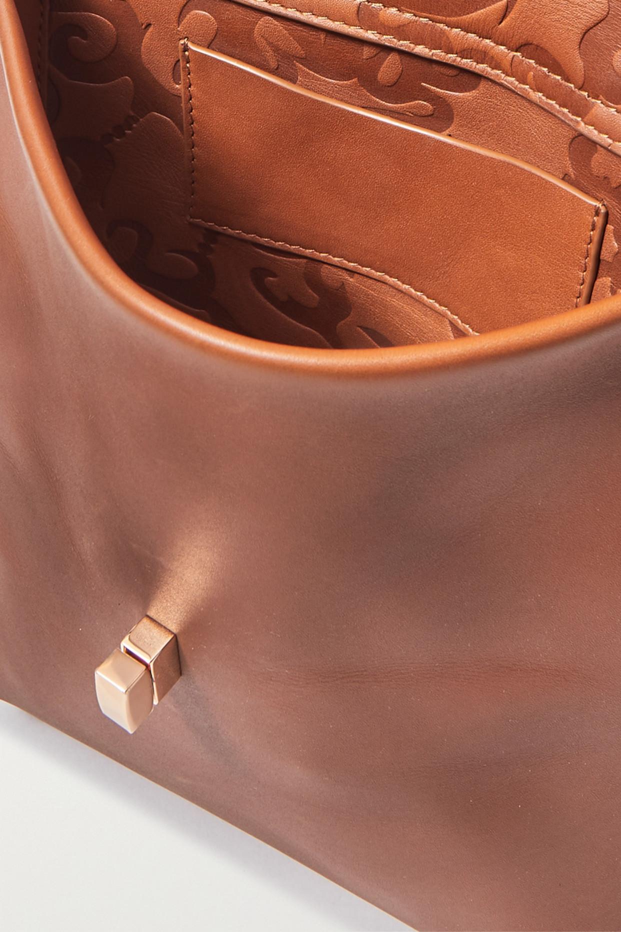 Bethania Leather Crossbody Bag in Brown - Gabriela Hearst