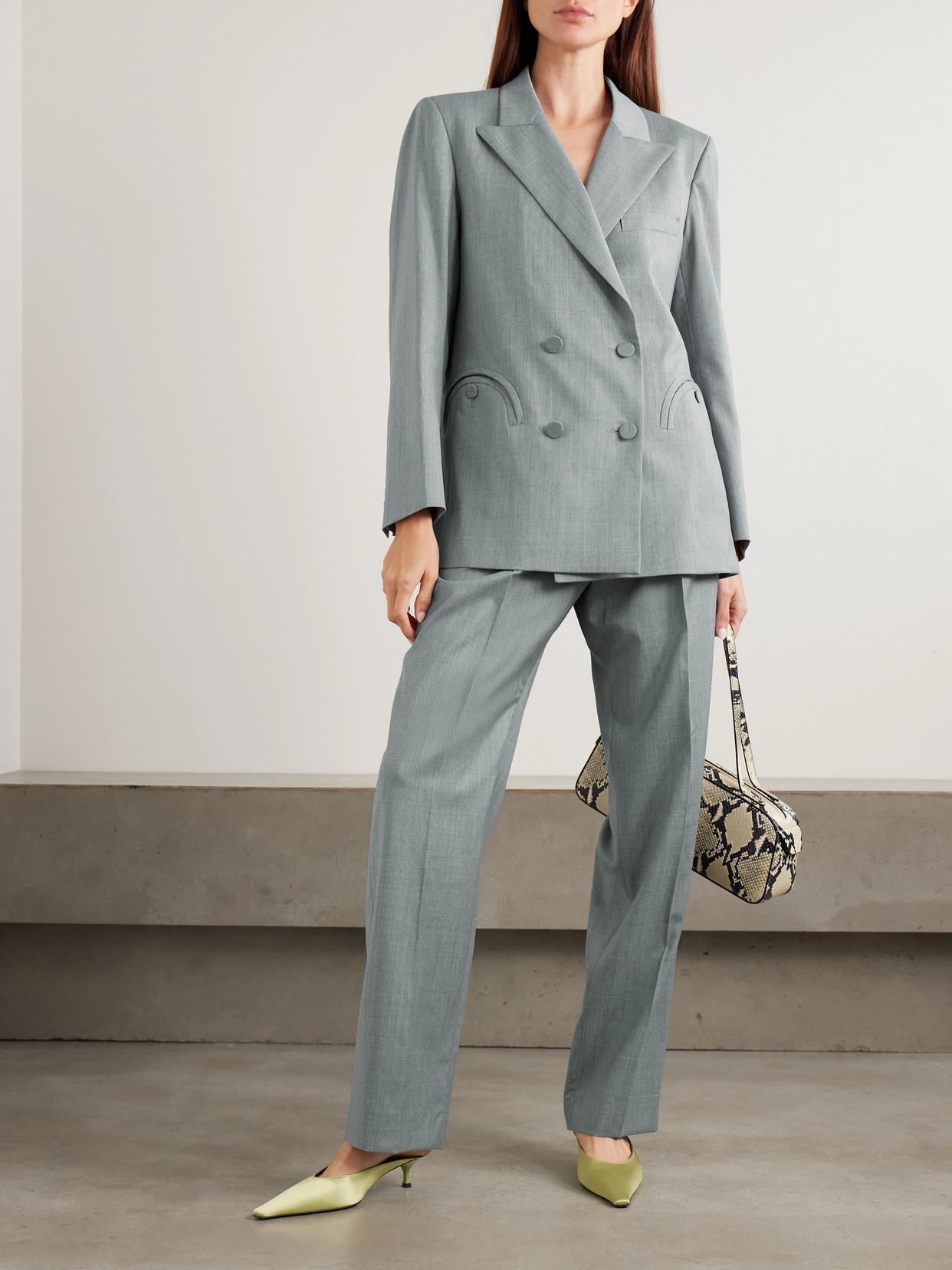 ジャケット Blaze Milano Grey wool double-breasted blazer Wool blazer in grey - Blaze Milano | Mytheresa