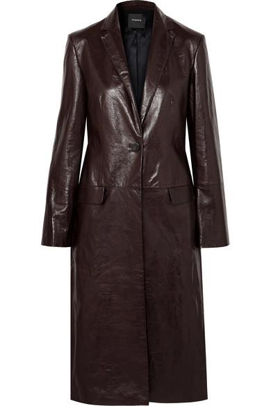 Theory 2025 leather trench