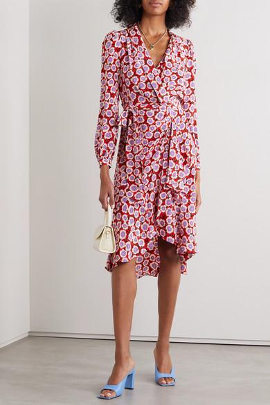 Diane von Furstenberg Carla Two Silk Crepe De Chine Wrap Dress | Lyst Canada