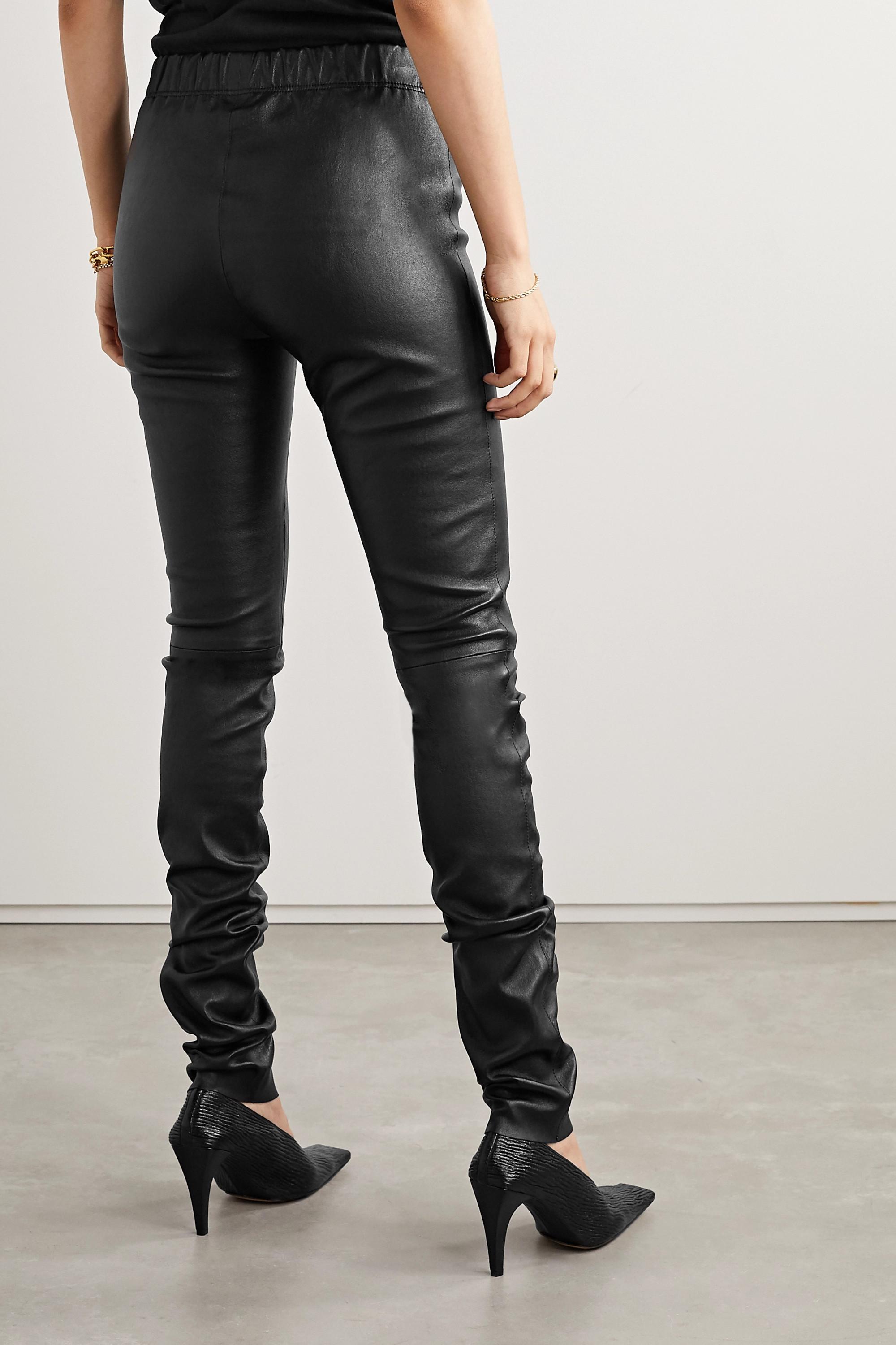 JOSEPH Leather leggings in Black - Lyst