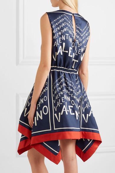 Valentino printed top silk dress