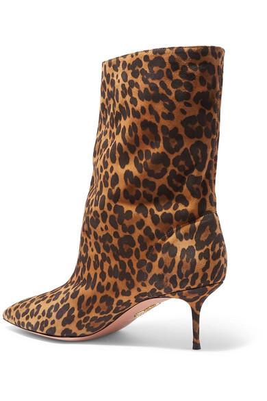 very leopard print boots