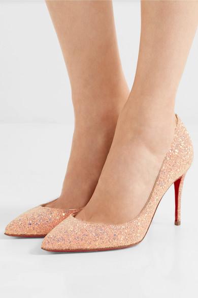 Christian Louboutin Shoes, Glitter Pigalle Follies Dragonfly 85 Pumps (size  40.5)
