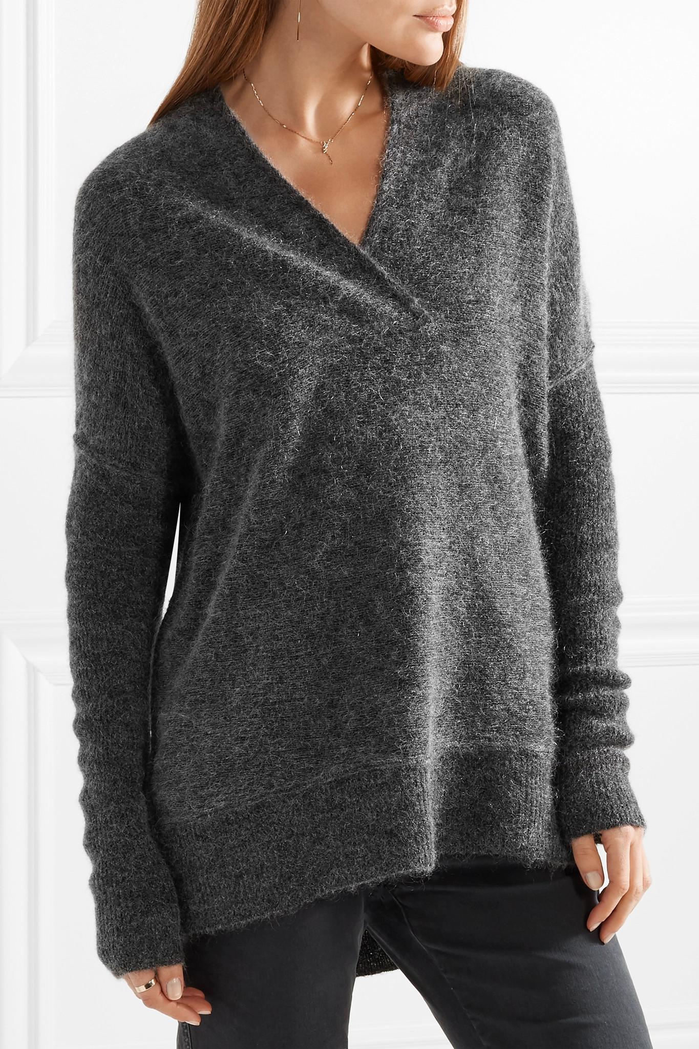 By Malene Birger Wool Zonia Knitted Sweater in Anthracite (Gray) - Lyst