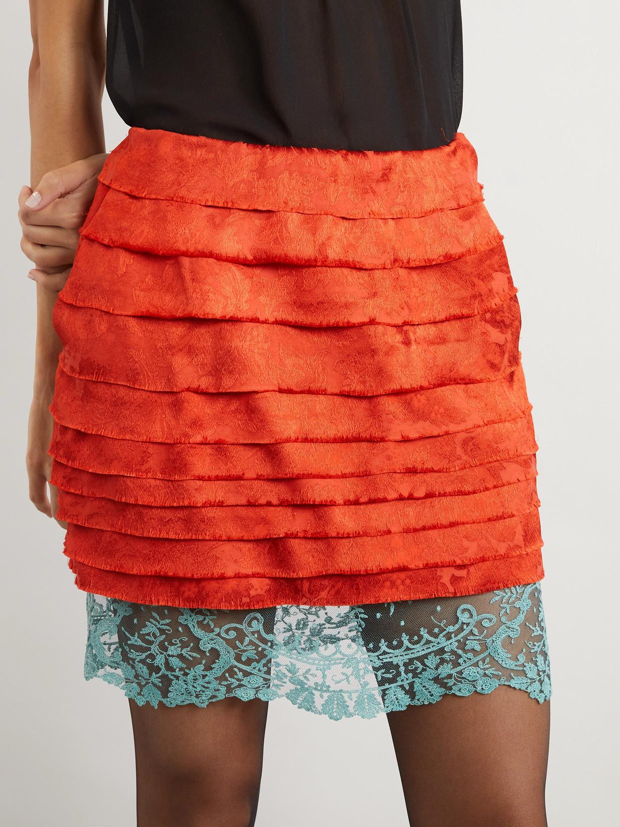 saint-laurent-Orange-Layered-