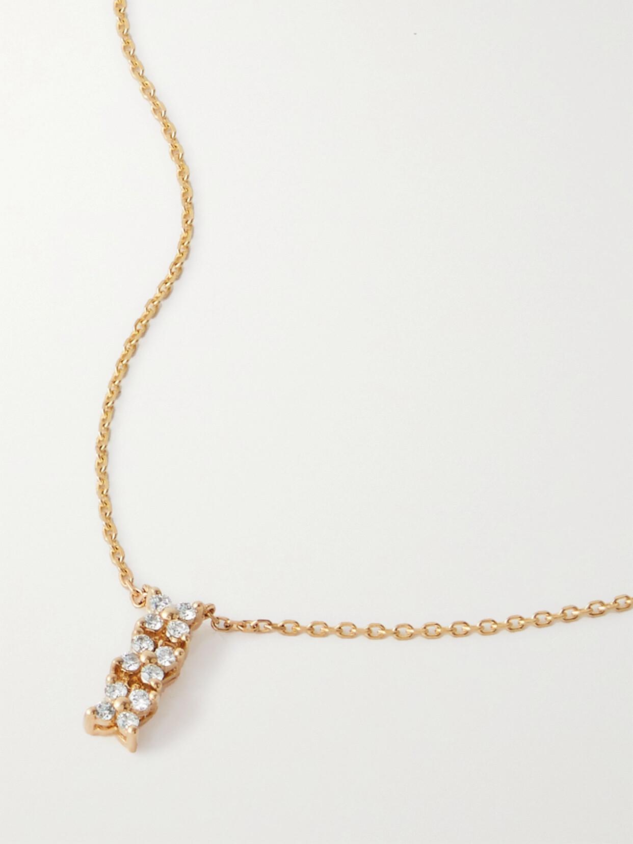 Anissa Kermiche Brontë Doré 14-Karat Diamond Necklace in Natural