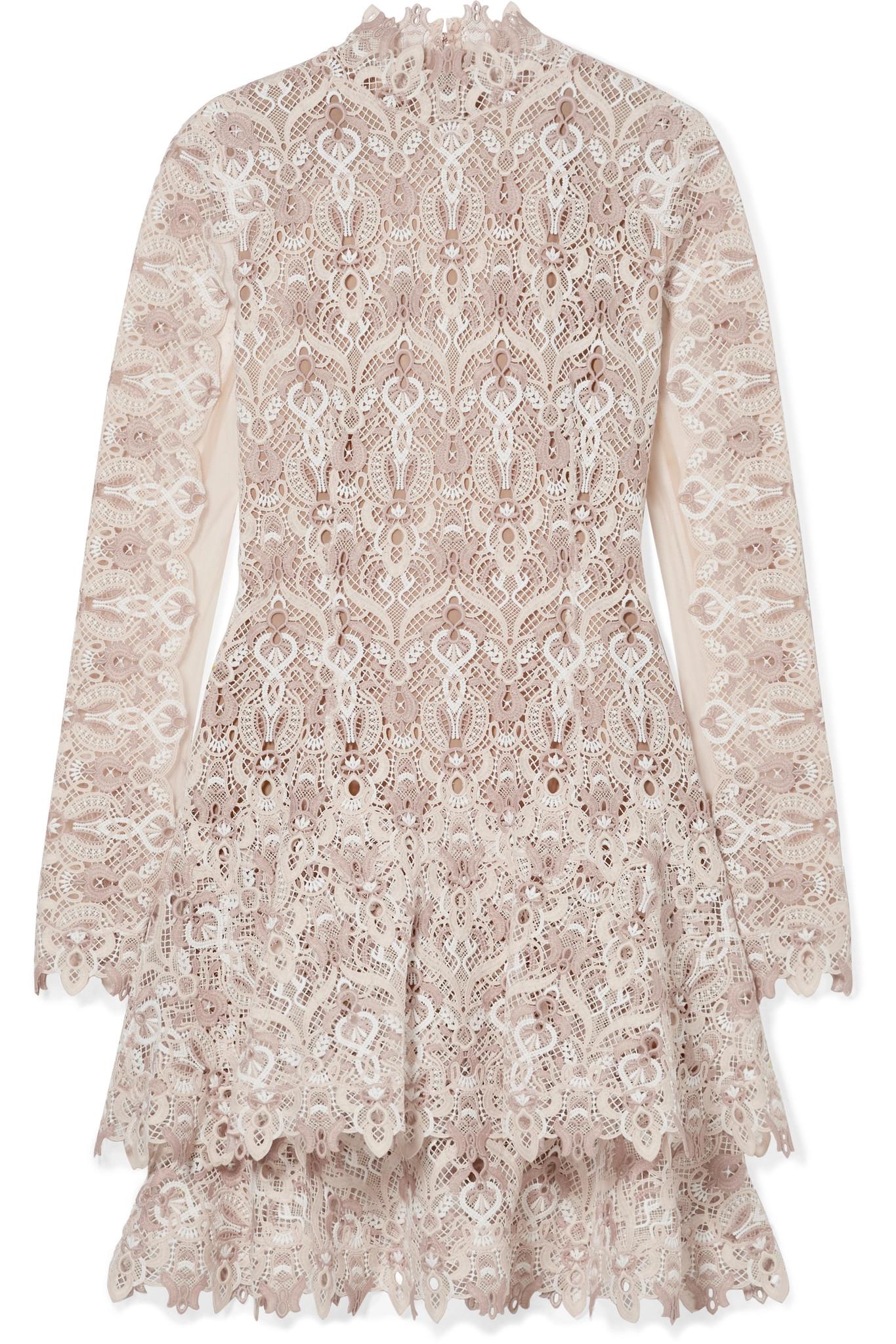 Jonathan simkhai guipure outlet lace long sleeve dress