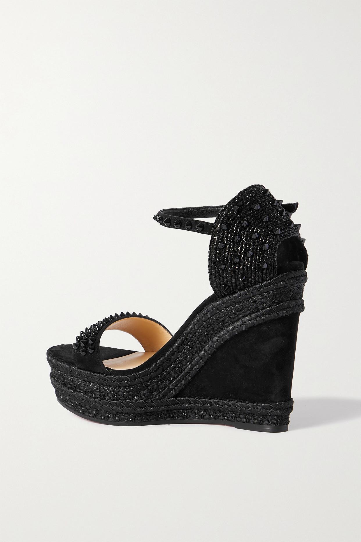 Christian Louboutin Madmonica Spike Wedge Sandals