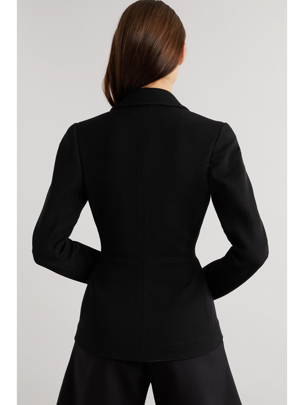 Alaïa Archetypes Double-Breasted Stretch-Gabardine Jacket in