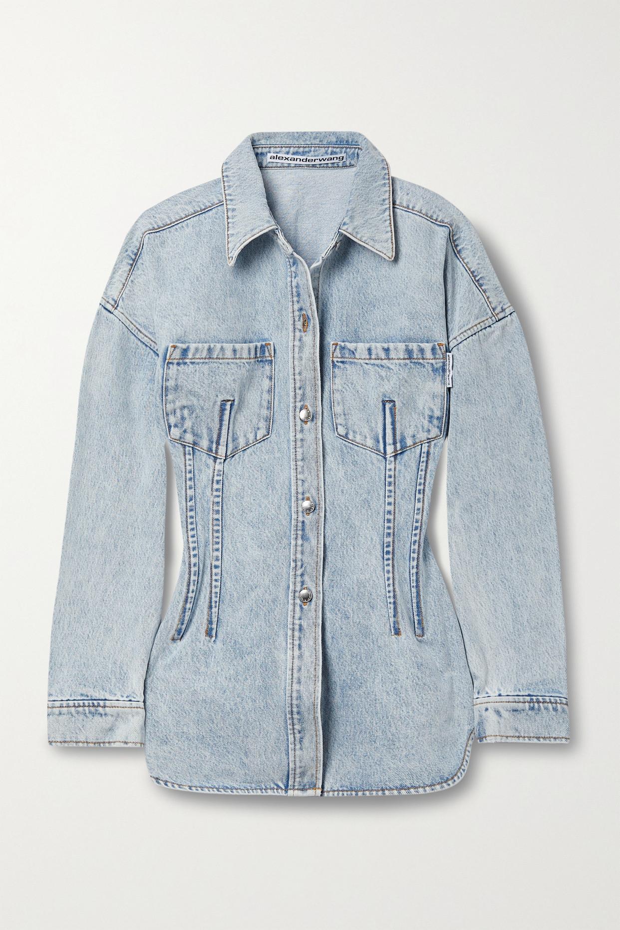 Alexander Wang Denim Shirt in Blue Lyst