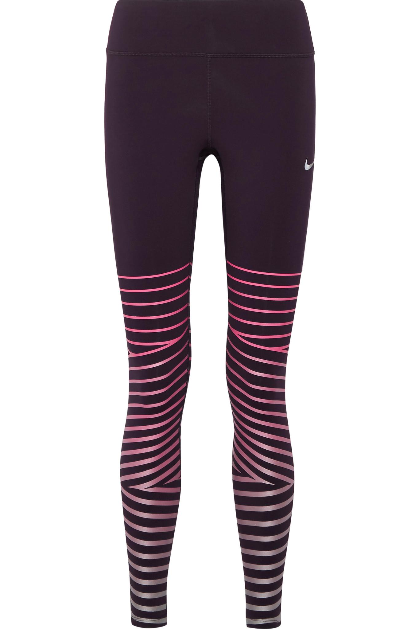 nike striped leggings