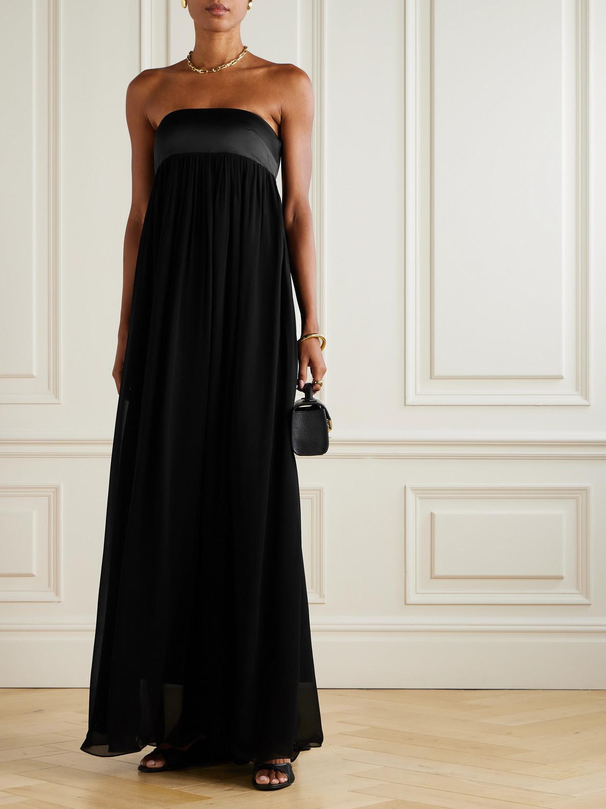 chinese dress ladies Nicolette Strapless Chiffon Maxi Gown main image 1