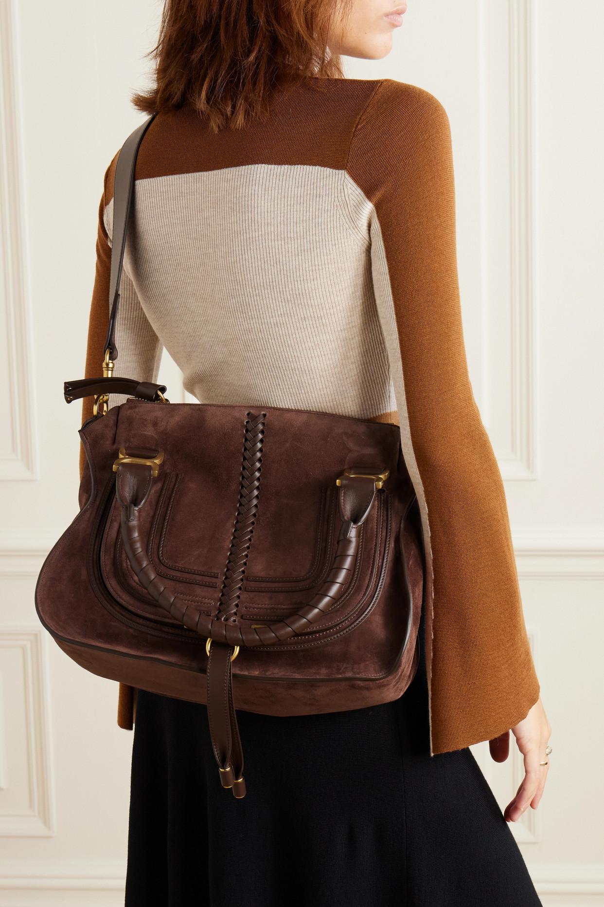 + NET SUSTAIN Marcie medium textured-leather shoulder bag