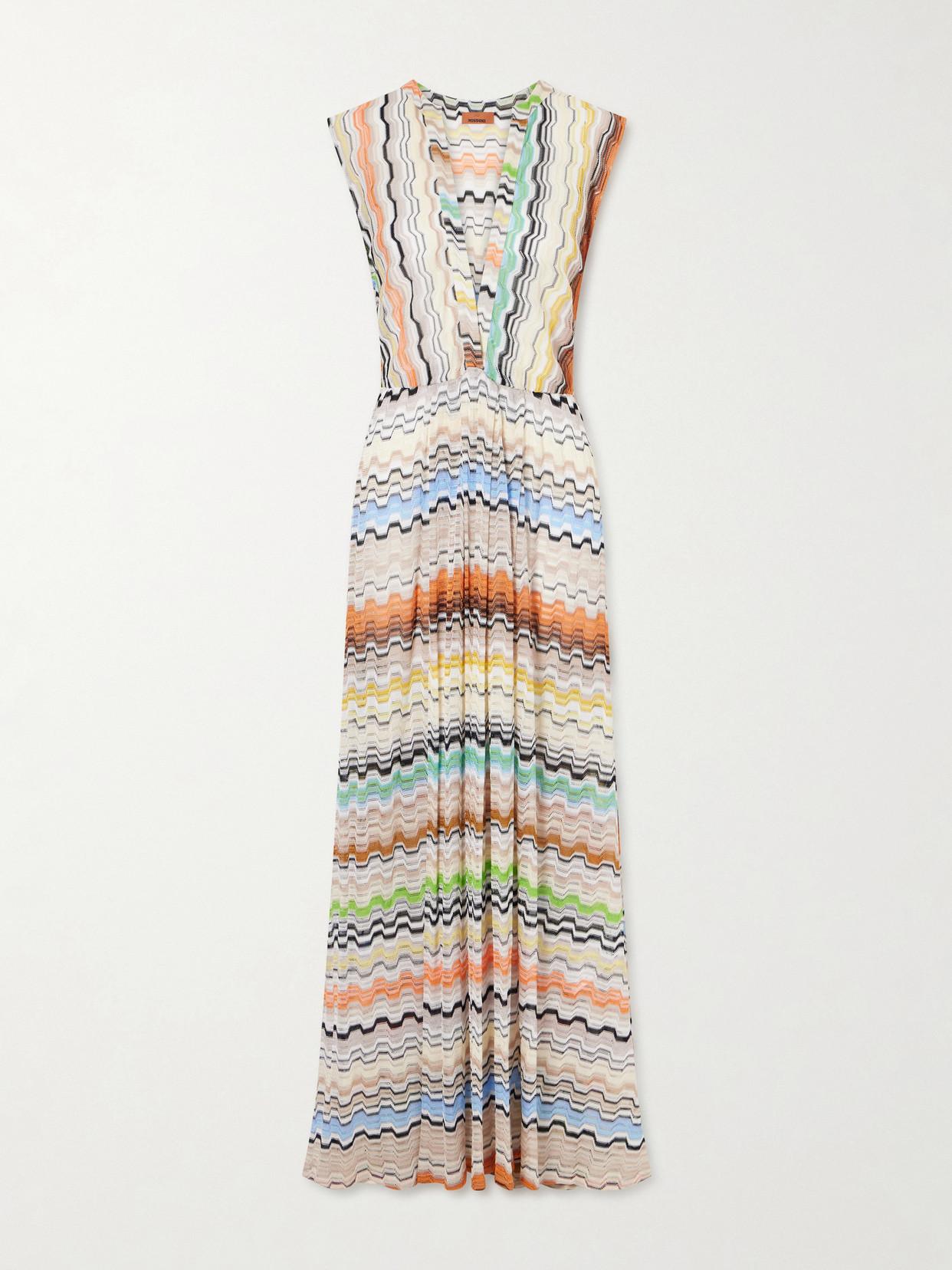 Designer M Missoni Metallic Striped Crochet Knit Maxi Dresses for Women -  Up to 40% off | Lyst