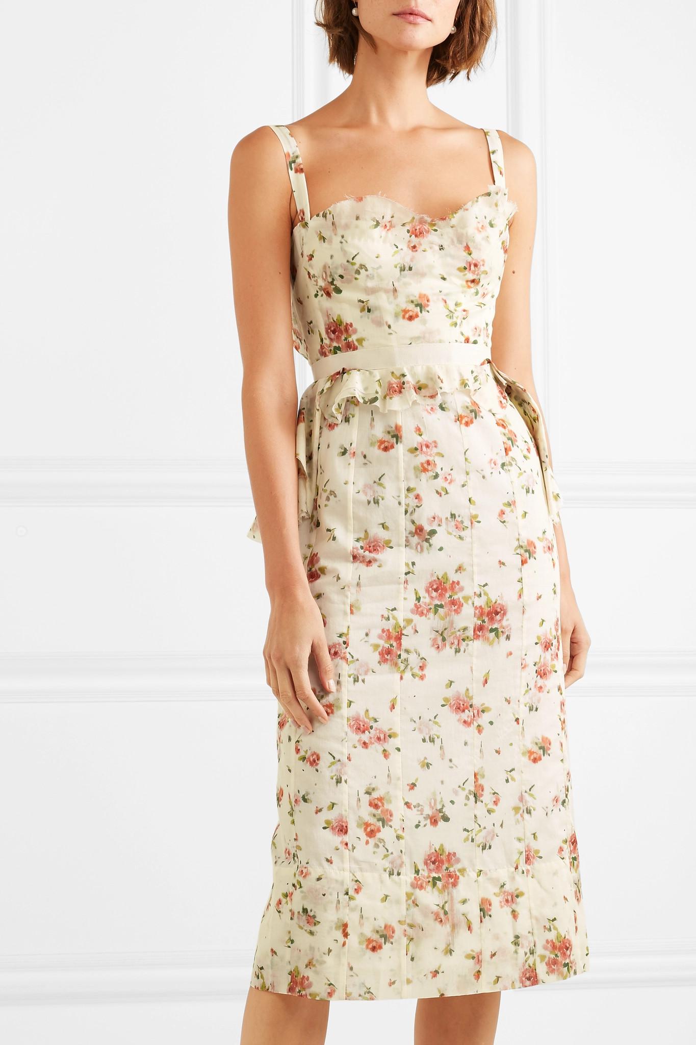 Cotton peplum dress Clearance