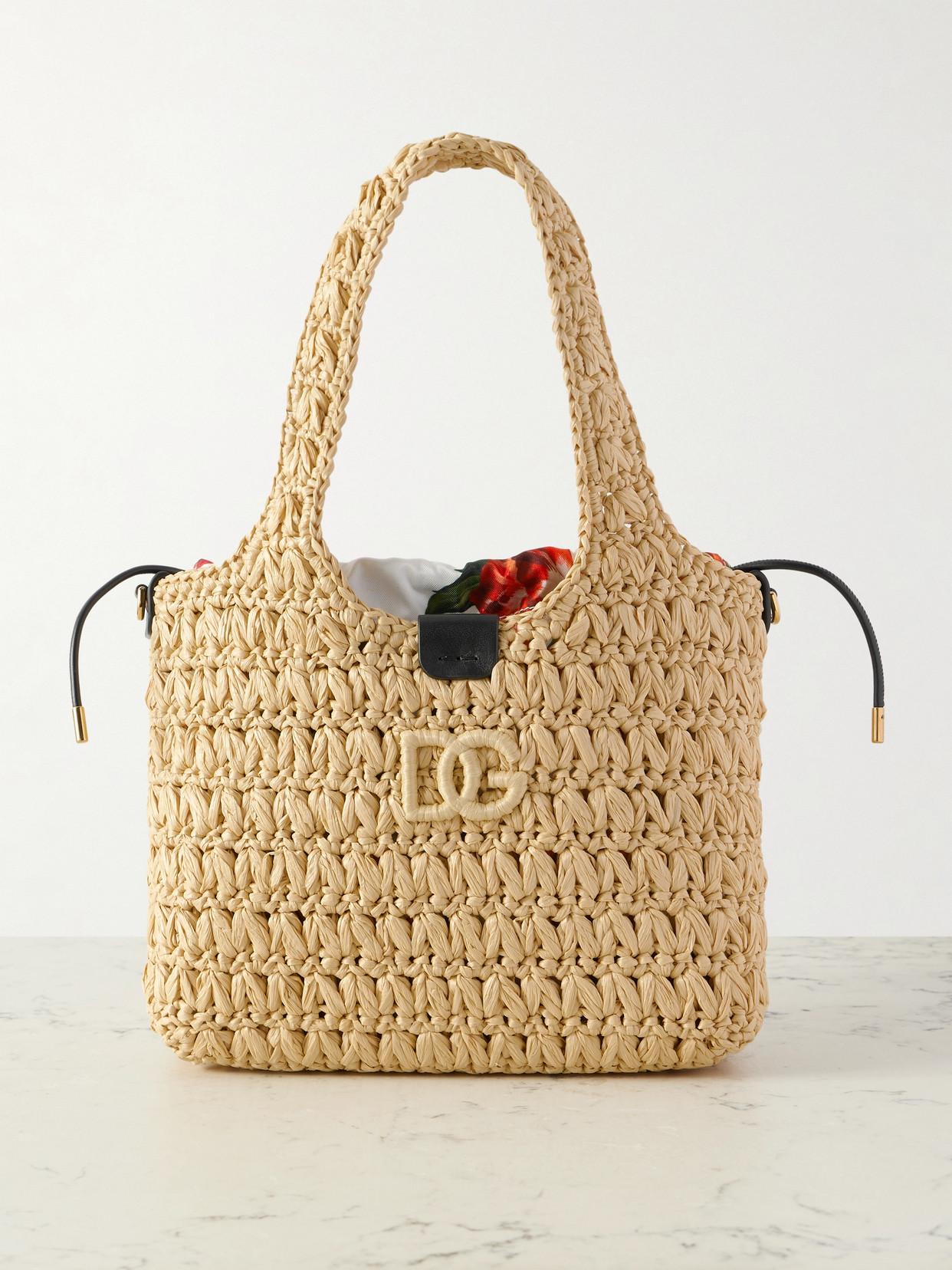 Sac Fourre-tout Dolce & Gabbana En Paille Et Raffia - Fabriqué En Italie - Neuf Sans étiquette (charme Manquant)