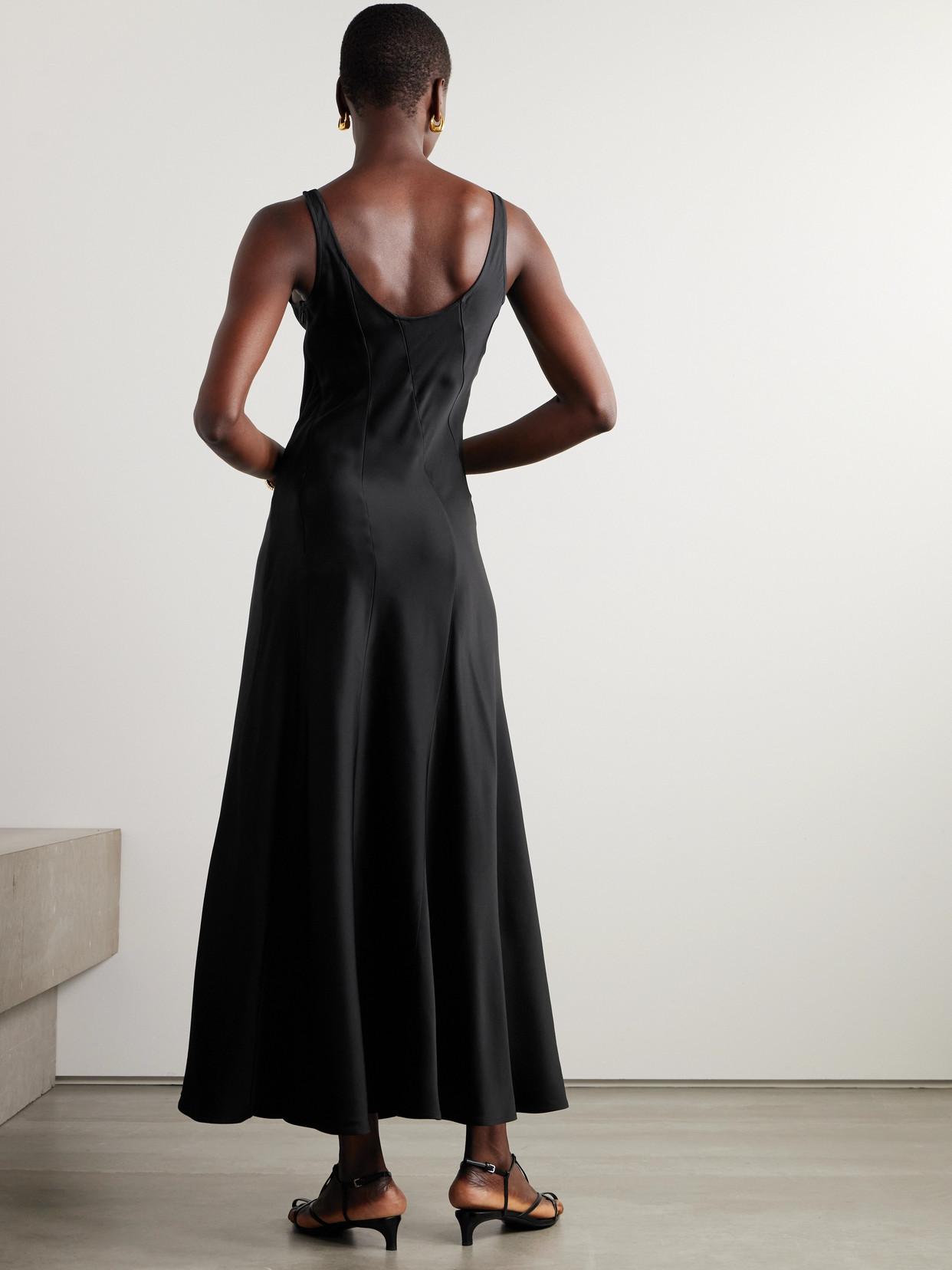 ワンピース Jil Sander Jil Sander Cupro Long Dress Jil Sander Sleeveless Drop-Waist Layered Maxi Dress | Neiman