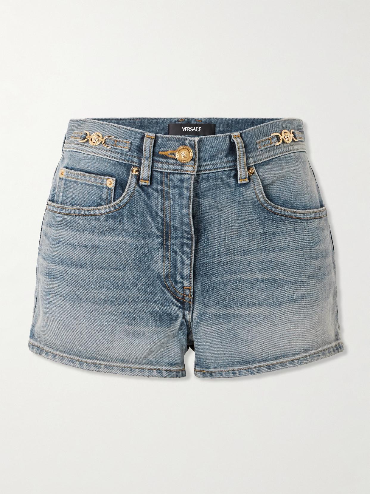 Versace Jean and denim shorts for Women | Online Sale up to