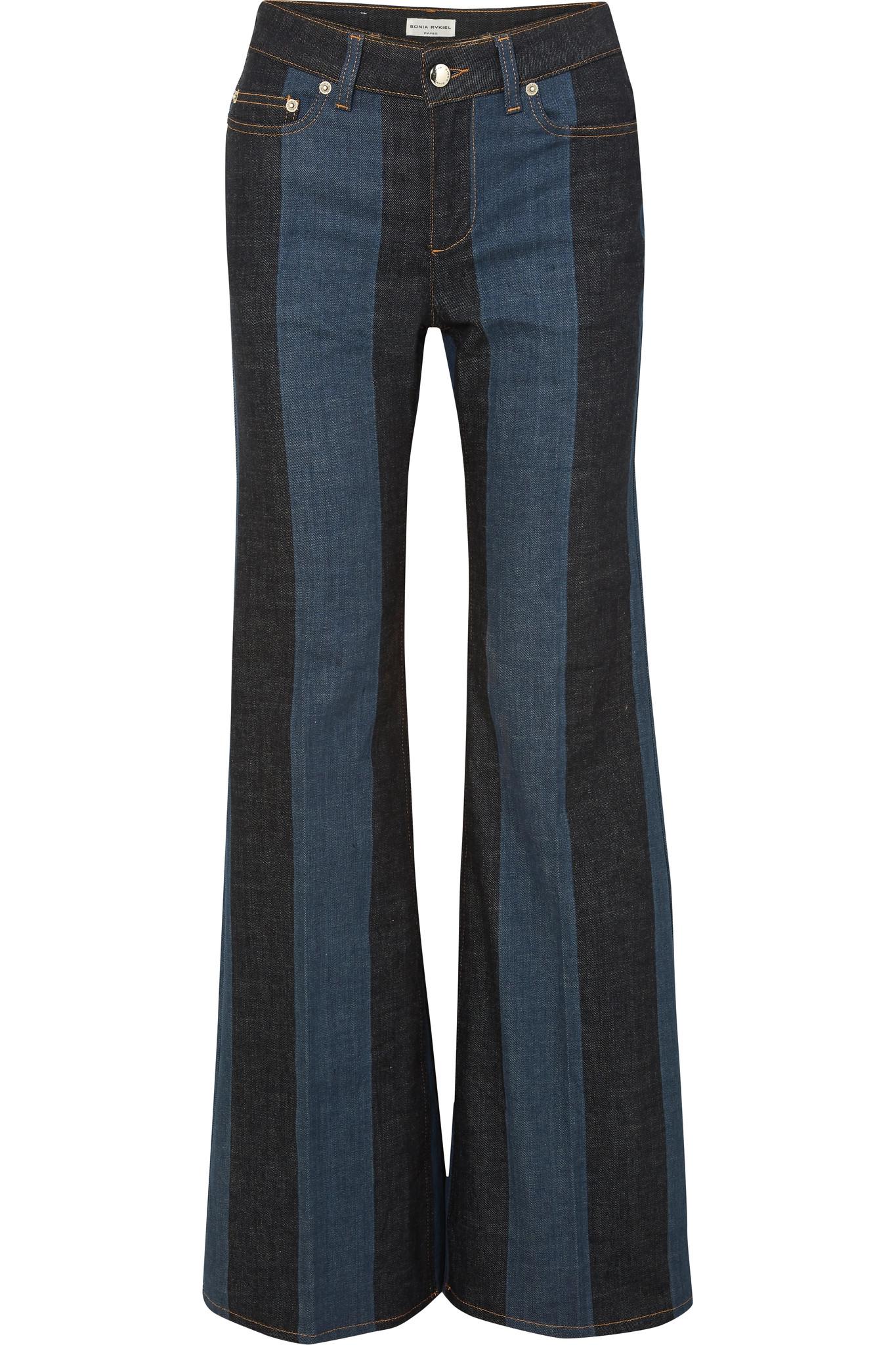 Sonia Rykiel Striped Mid-rise Flared 