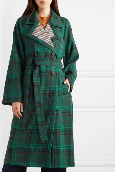 Chloe check coat top