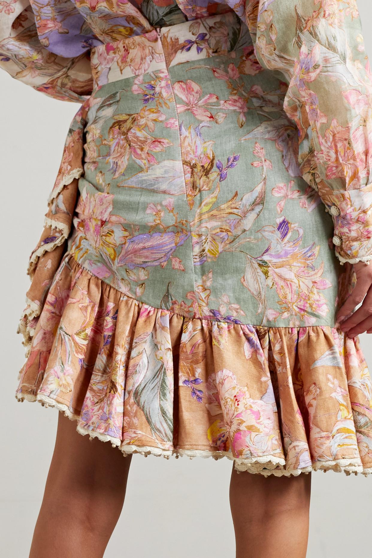 Zimmermann tempest tucked contour mini cheap dress