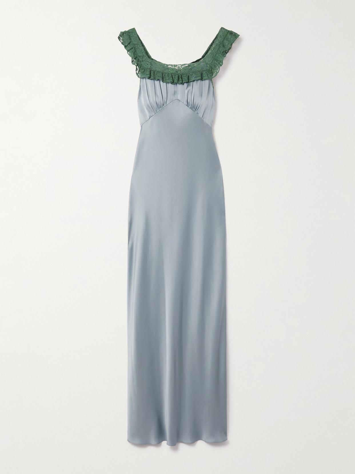 chloe blue silk dress Chloe ( by Phoebe Philo ) S/S 2005 runway blue dress  InLouve
