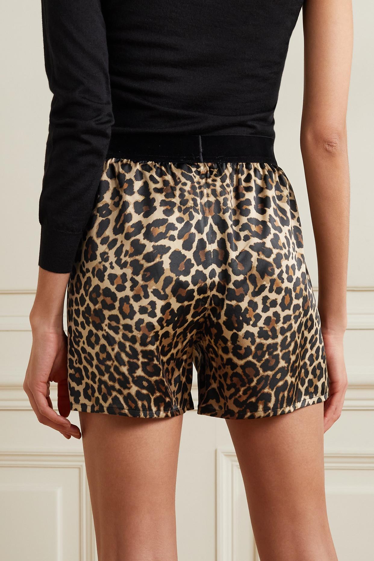 Tom Ford Velvet-trimmed Leopard-print 