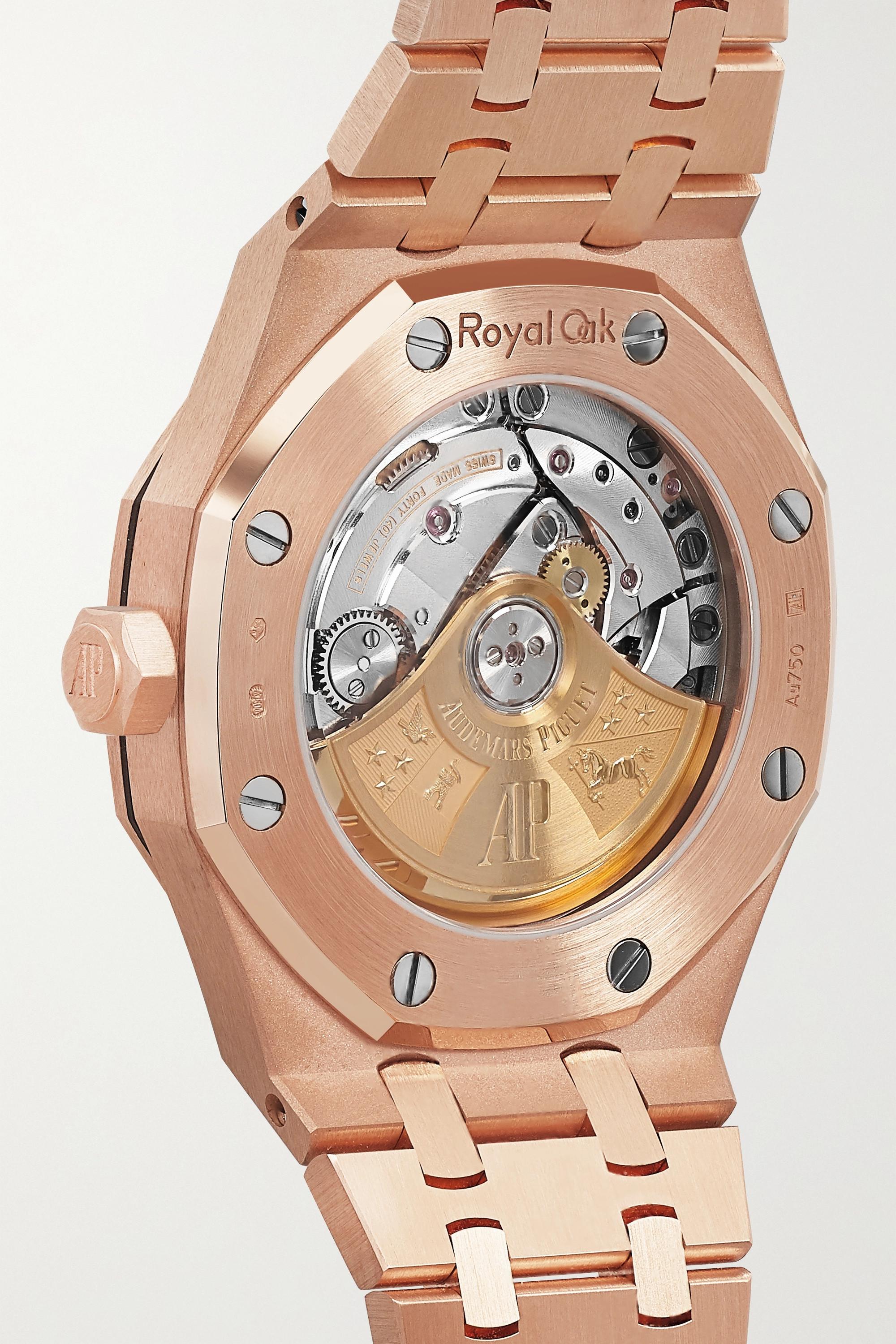 777 18K Rose Gold Audemars Piguet Royal Oak Diamond Watch
