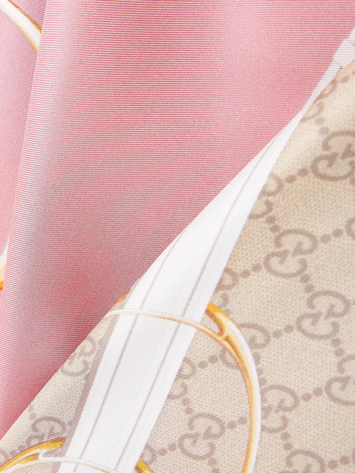 Gucci Printed Silk-Twill Scarf in Pink Lyst UK