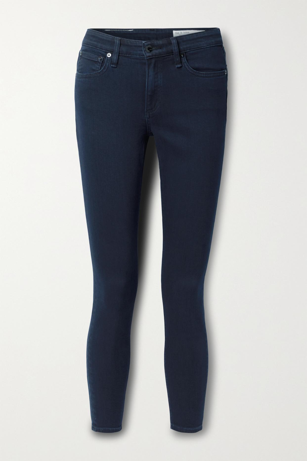 Rag & Bone Cate Mid-rise Skinny Jeans in Blue | Lyst
