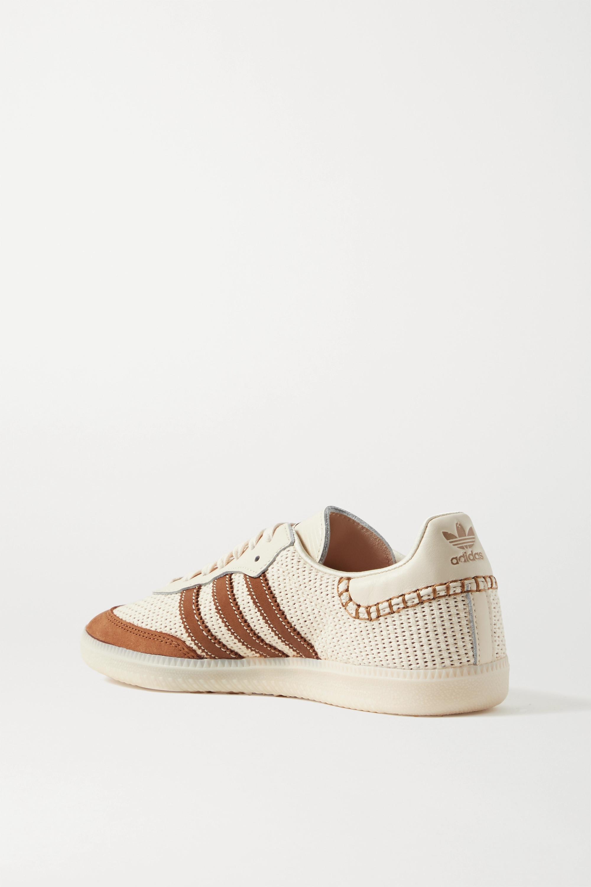 adidas Originals + Wales Bonner Samba Suede, Leather And Mesh