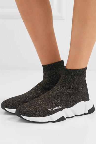 balenciaga speed sneakers black