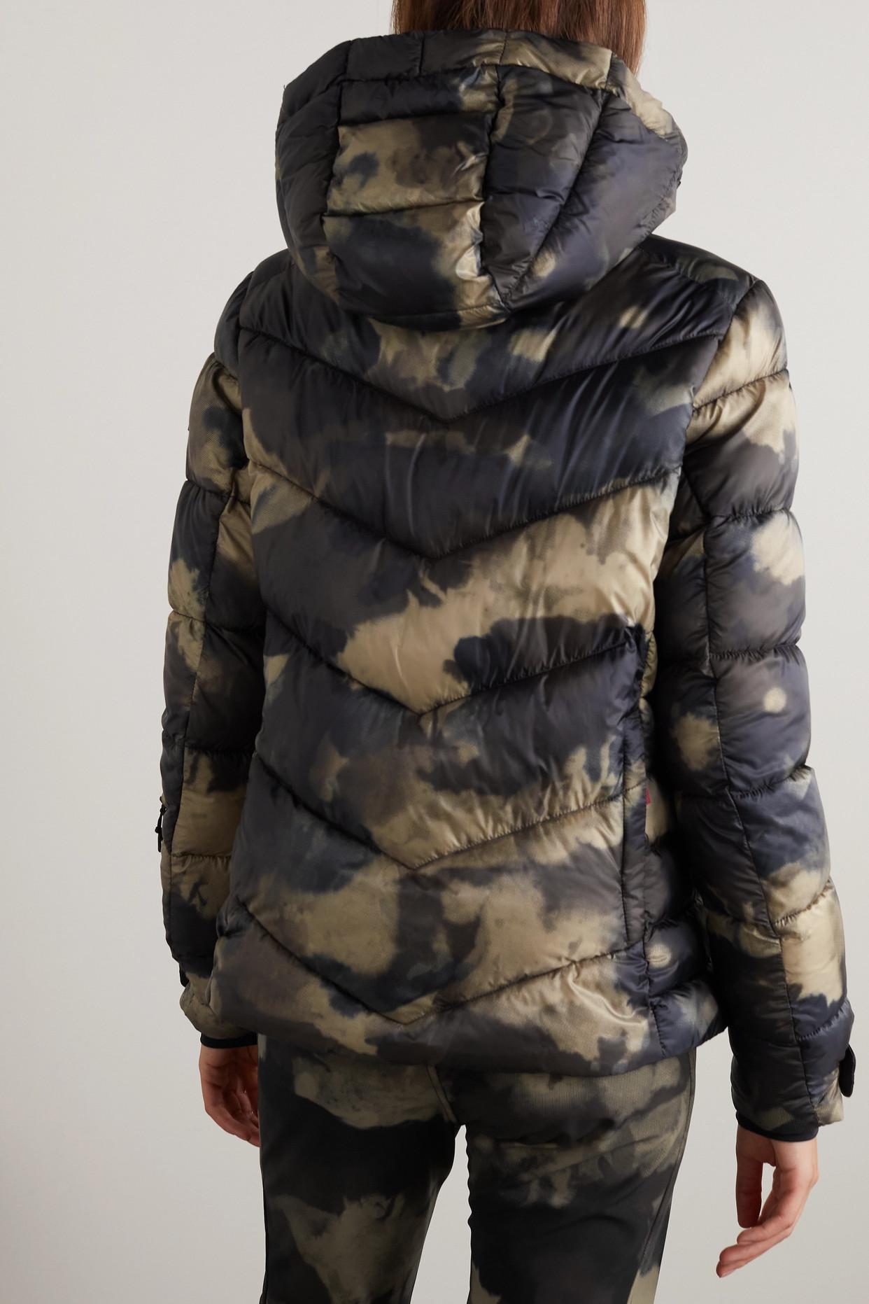 Bogner Fire + Ice Saelly Hooded Quilted Padded Camouflage-print Ski Jacket  in Black | Lyst