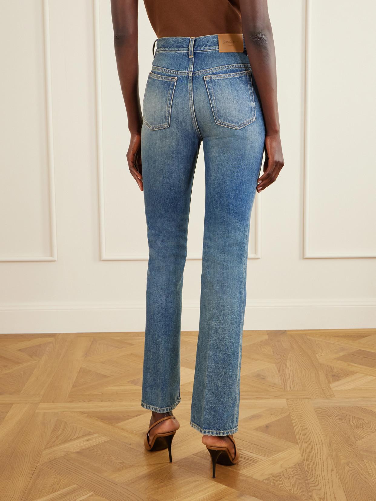 Women's Saint Laurent Straight-leg jeans | Lyst