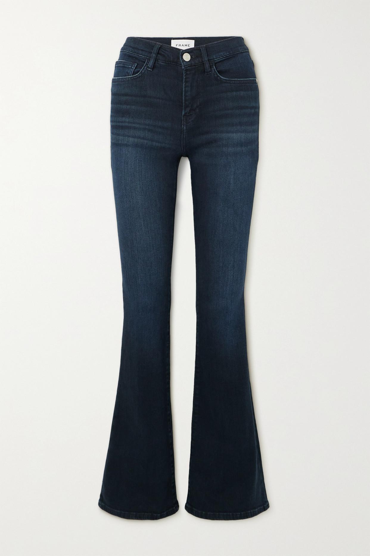 FRAME Le High High-rise Flared Jeans in Blue | Lyst UK