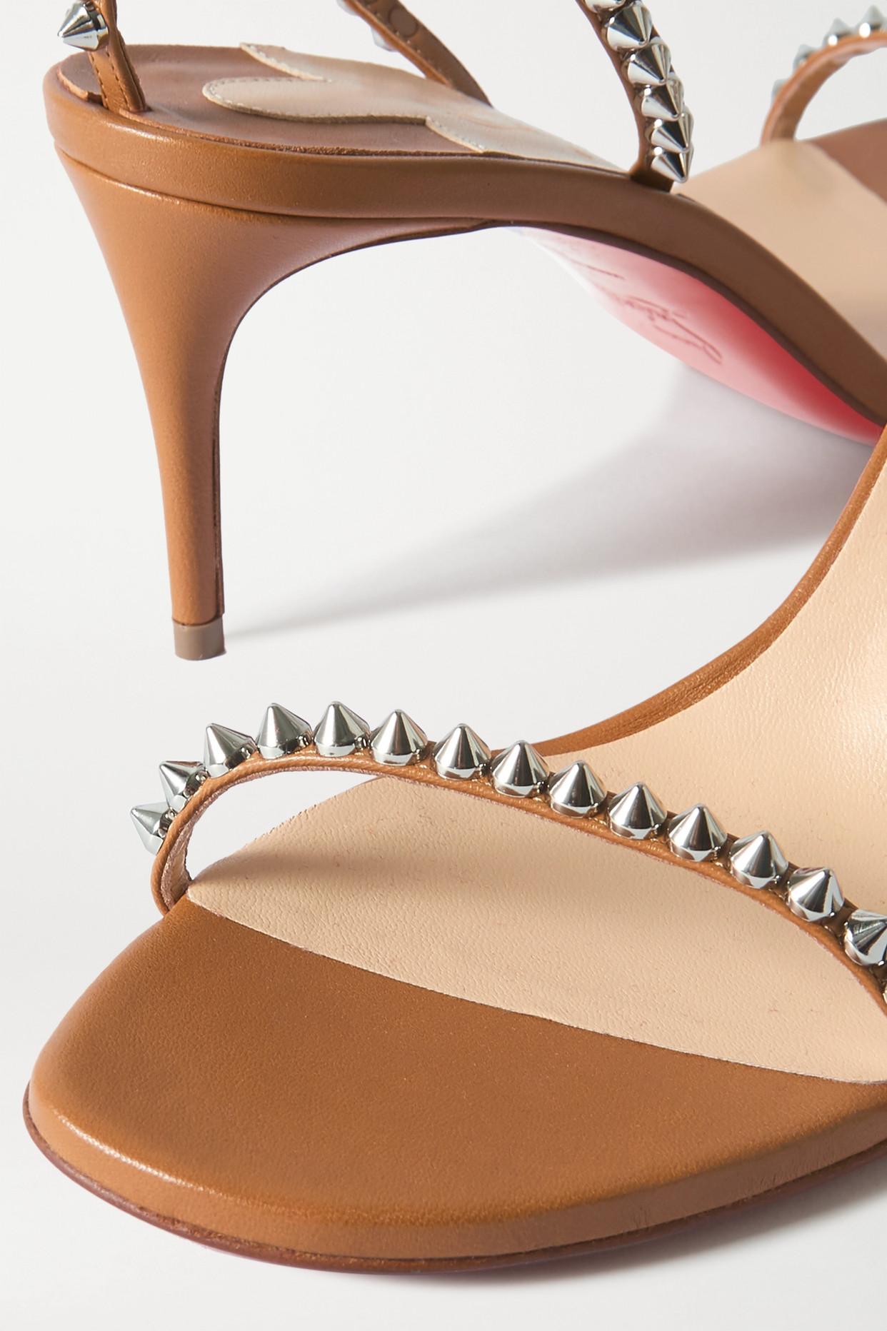 Christian Louboutin BOMBINA SPIKES 100 Strappy Studded Heels Sandals Shoes  $1095