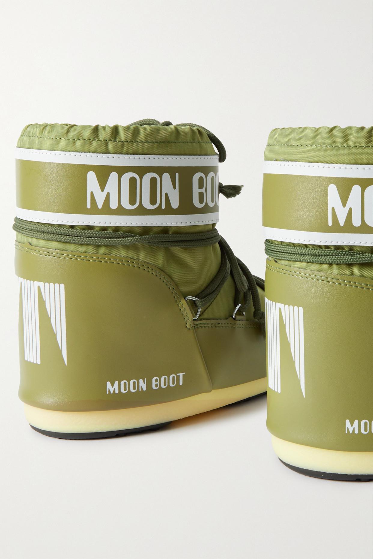 MOON BOOT Icon Low shell and faux leather snow boots