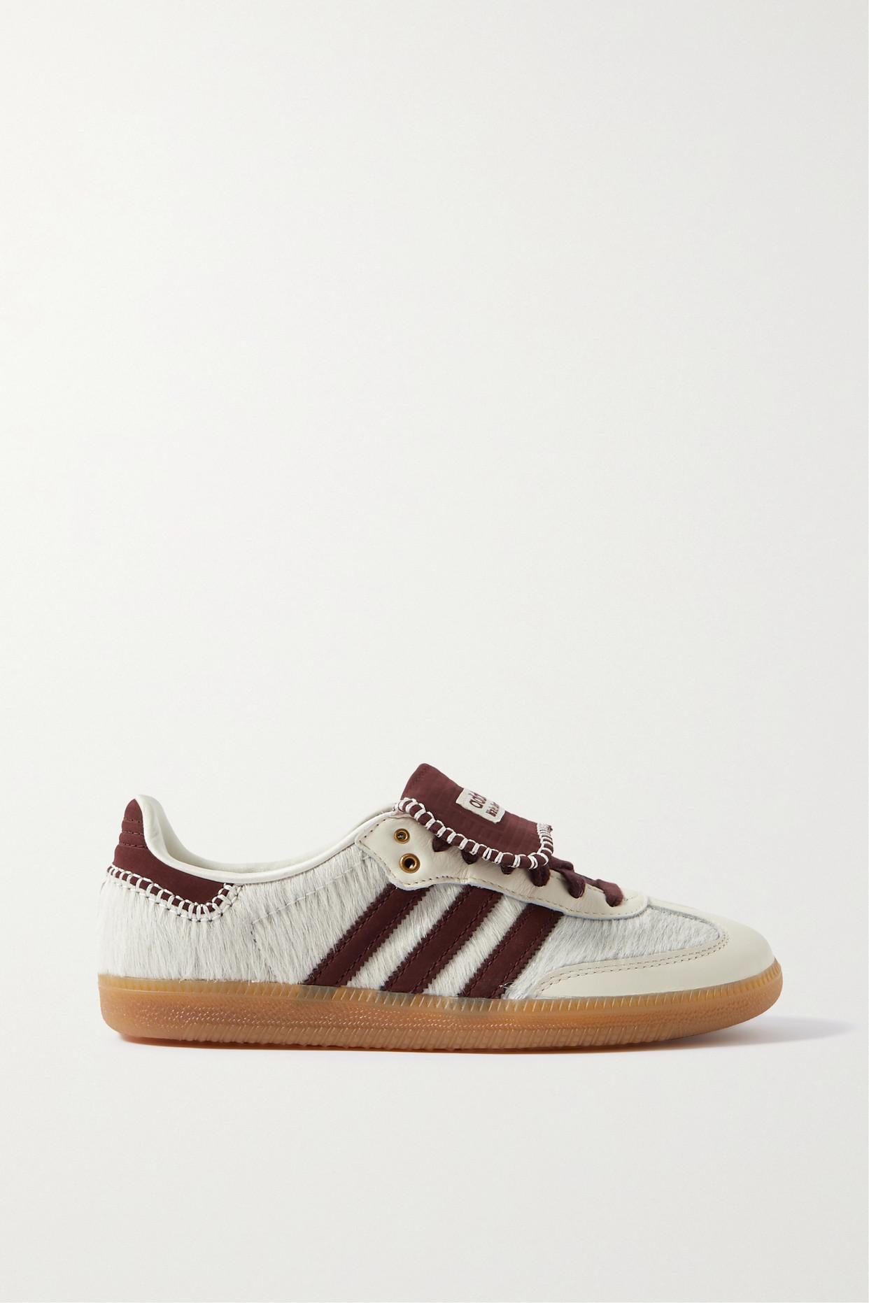 adidas gazelle silver green womens Wales Bonner Pony Hair Samba — Core Black / Chalk White – La Garçonne main image 0