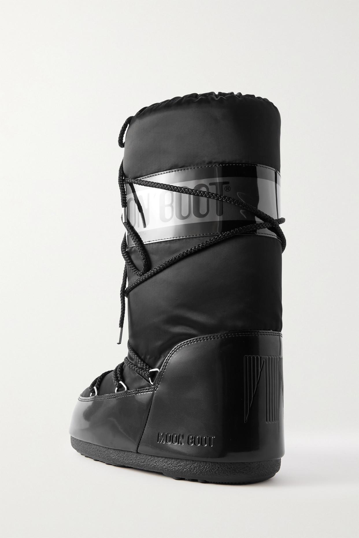 Moon Boot Icon Glance Shell And Pvc Snow Boots in Black