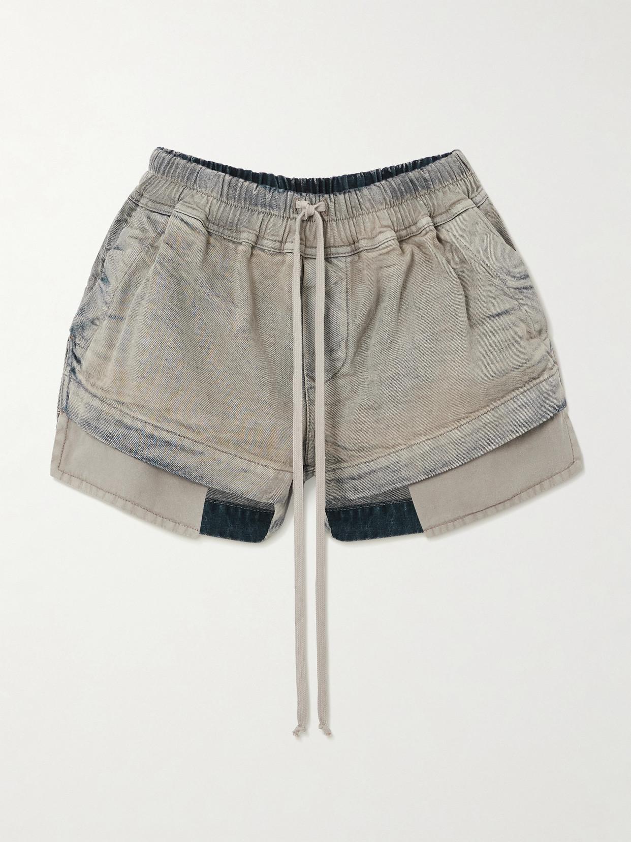 ショートパンツ Rick Owens Shorts With Elastic Rick Owens - Wide-Leg Shell Drawstring Shorts - Curated Menswear