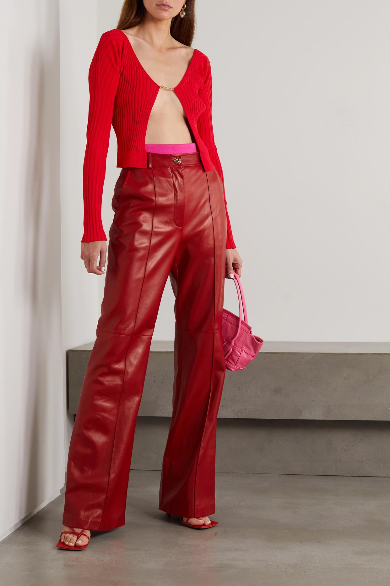 jacquemus orange cardigan