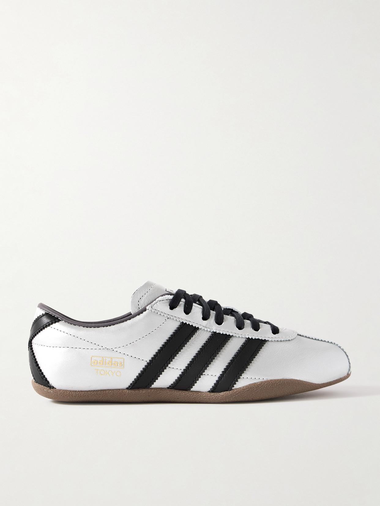 adidas gazelle silver green womens adidas x Wales Bonner Samba Sneakers in Silver