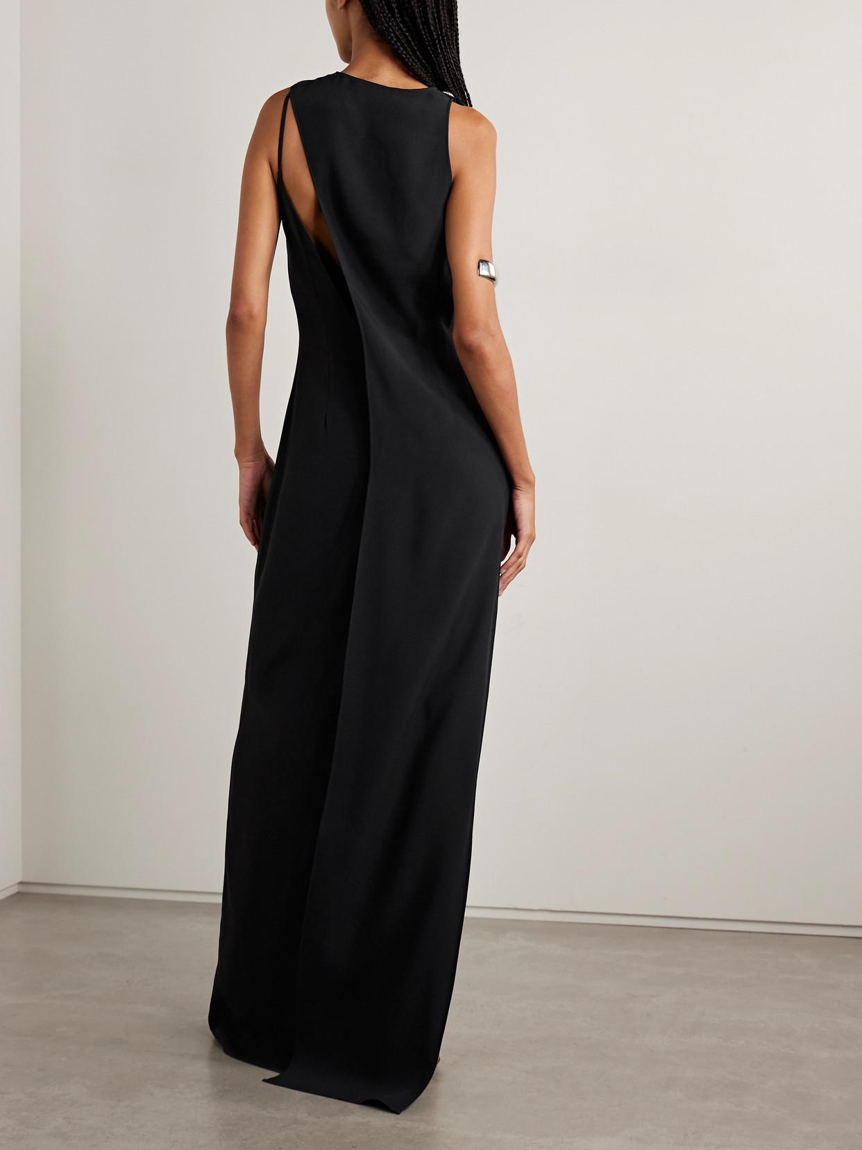 gucci black tie dress