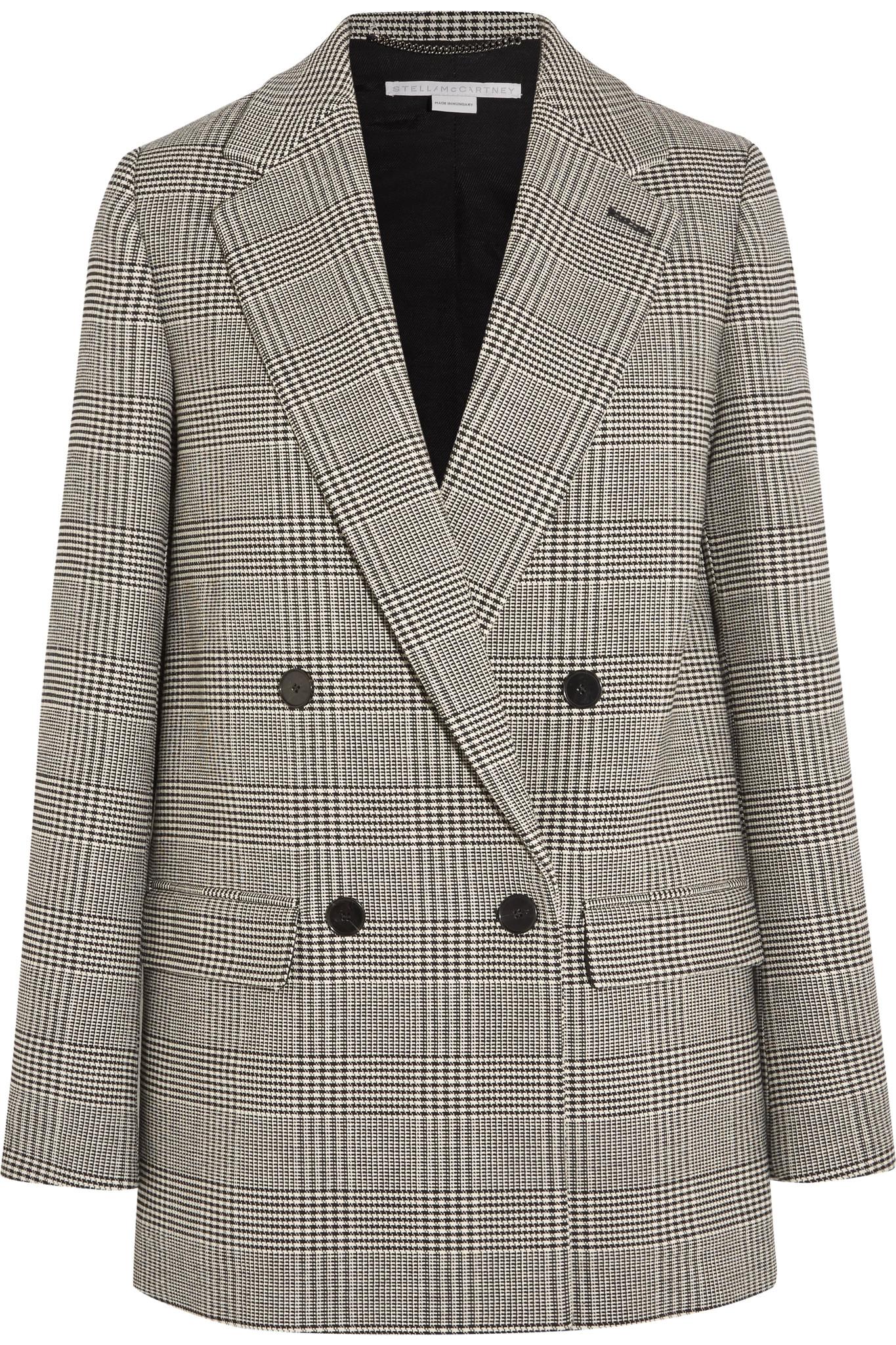 Stella McCartney Milly Prince Of Wales Checked Wool-blend Blazer in ...