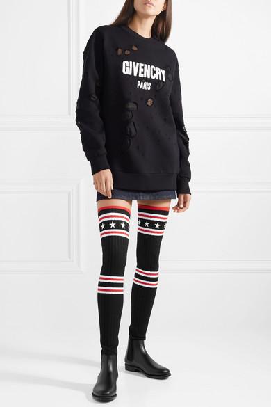givenchy knee high sock boots